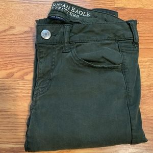 Olive green jeggings